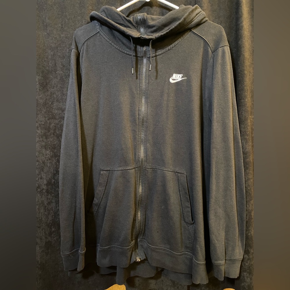 Black Nike Cowl Neck Full Zip - Womens 2x